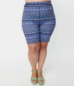 Fan Flair Jaws X Unique Vintage Plus Size Shark Bite Bike Shorts