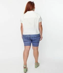 Fan Flair Jaws X Unique Vintage Plus Size Shark Bite Bike Shorts