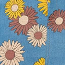 Unique Vintage Denim Floral What A Classic Mini Skirt Sale