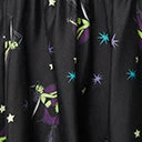 Unique Vintage Black Pin-Up Witch Print Arden Babydoll Dress