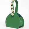 Collectif Lulu Hun Green Leatherette & Daisy Charlotte Handbag