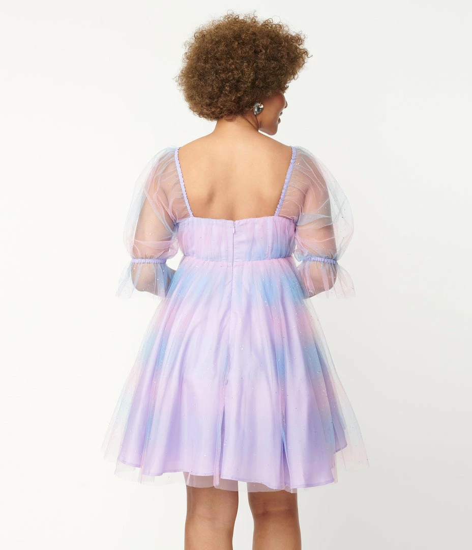 Smak Parlour Pink & Purple Ombre Love Interest Babydoll Dress