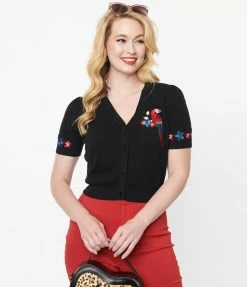 Sale Collectif Black Parrot Paradise Cardigan
