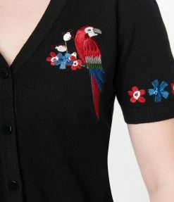 Sale Collectif Black Parrot Paradise Cardigan