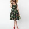 Collectif Parrot Paradise Print Jill Swing Dress Sale