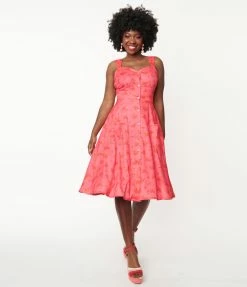 Silver Stop Inc. (Voodoo Vixen) Sale Voodoo Vixen Hot Pink Cupid Heart Gracie Swing Dress