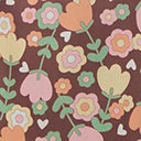 Smak Parlour Plus Size Brown & Pink Tulip Print Mini Dress Sale