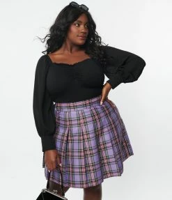 Trending Unique Vintage Plus Size Black Chiffon Sleeve Bodysuit