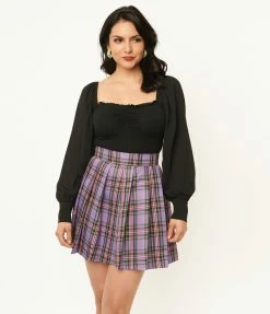 Unique Vintage Black Chiffon Sleeve Bodysuit