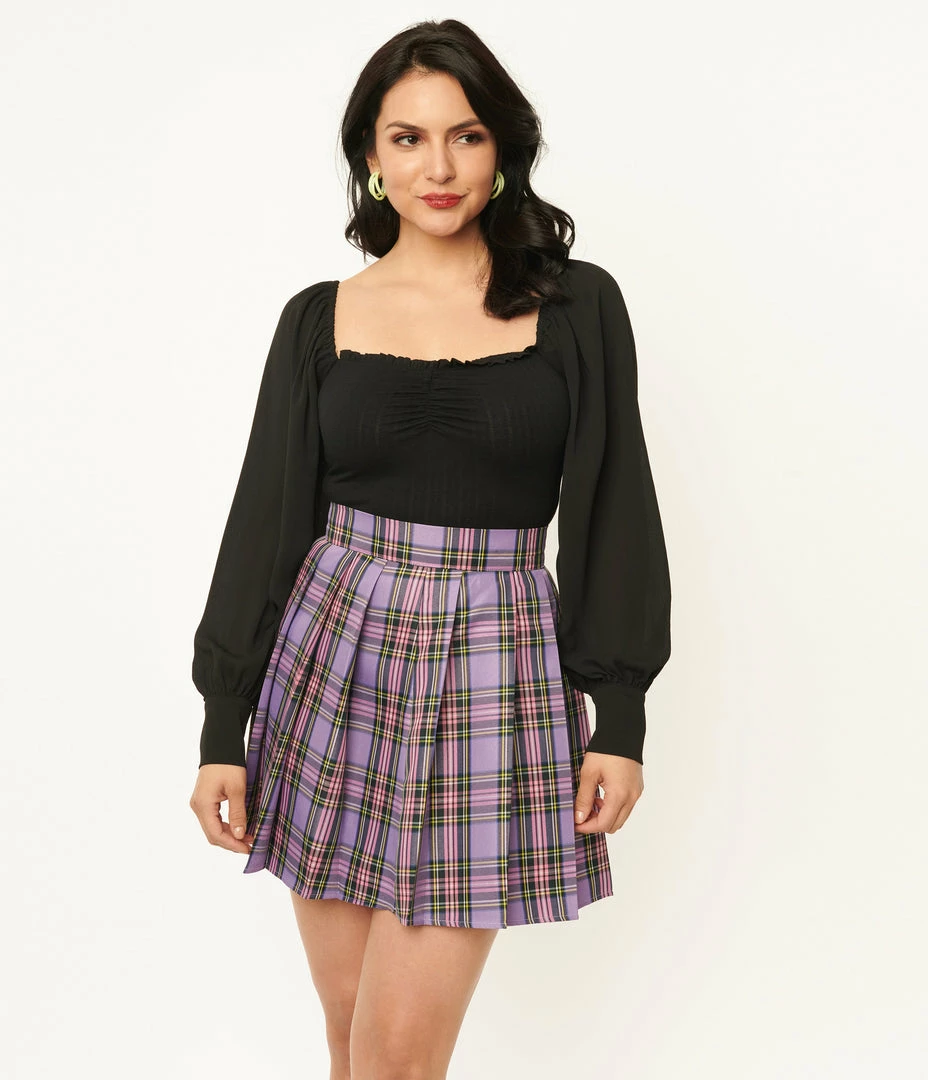 Unique Vintage Black Chiffon Sleeve Bodysuit