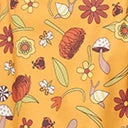 Smak Parlour Mustard Garden Party Print Flare Dress Sale