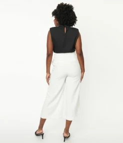 Pink Ripple Ivory High Waisted Culottes Bachelorette