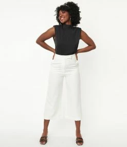 Pink Ripple Ivory High Waisted Culottes Bachelorette