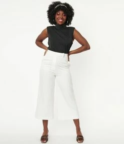 Pink Ripple Ivory High Waisted Culottes Bachelorette
