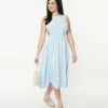 Pink Ripple Sale Light Blue Open Back Midi Dress