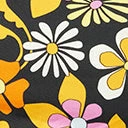 Glamorous Black & Orange Floral Crop Top Sale