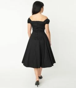 Collectif Black Dolores Swing Dress Sale