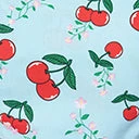 Lifestyle Group (UK) Ltd Sale Light Blue & Cherry Print Swing Dress