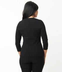 Trending Unique Vintage Black & Grape Vine Embroidered Bookworm Cardigan