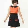 Sale Smak Parlour Black & Orange Pumpkin Power Mini Dress