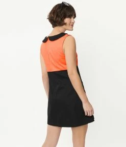 Sale Smak Parlour Black & Orange Pumpkin Power Mini Dress