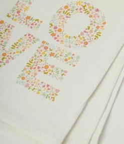 Faire (Aspen Lane) Sale Love Flower Flour Sack Tea Towel