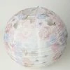 Faire (Weddingstar Inc.) Sale Vintage Style Pastel Pink Floral Print Round Paper Lantern