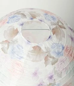 Faire (Weddingstar Inc.) Sale Vintage Style Pastel Pink Floral Print Round Paper Lantern