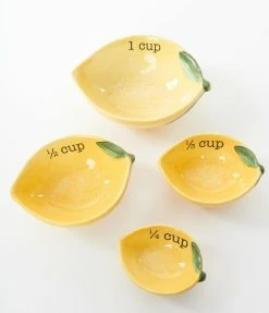 Finelines (Boston International) Lemons Ceramic Measuring Cups