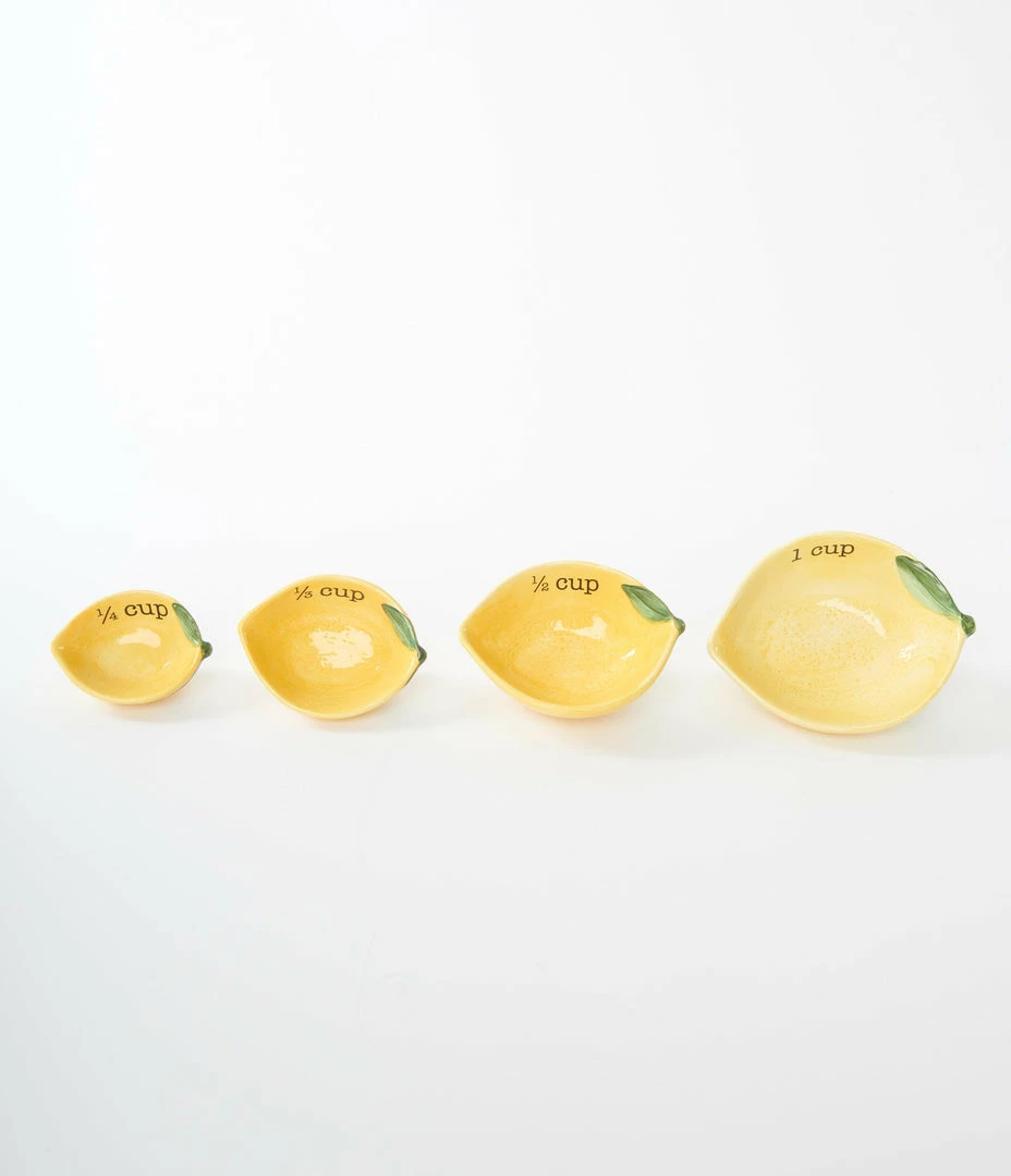 Finelines (Boston International) Lemons Ceramic Measuring Cups