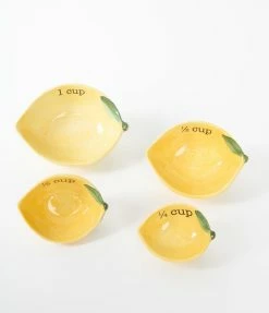 Finelines (Boston International) Lemons Ceramic Measuring Cups