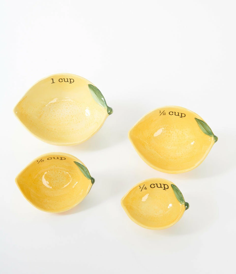 Finelines (Boston International) Lemons Ceramic Measuring Cups