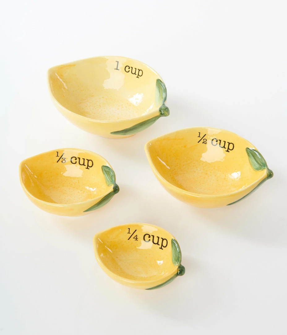 Finelines (Boston International) Lemons Ceramic Measuring Cups