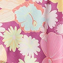 Smiley® X Unique Vintage Purple Smiley® Florals Wrap Midi Dress