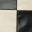 Cloudwalk Co. Inc Cream & Black Checked Vegan Leather Mini Skirt Sale