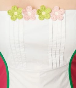 Sale Smak Parlour Plus Size Hot Pink & White Color Block Darling Daisy Mini Dress