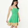 Fan Flair Rainbow Brite Xรยฅรล Unique Vintage 1950s Green & The Color Kids Flare Dress