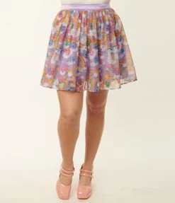 Care Bears X Unique Vintage 1950s Kingdom Of Caring Tulle Flare Skirt