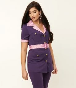 Fan Flair Scooby Doo X Smak Parlour Purple Daphne Tunic