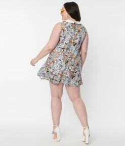 Flintstones X Smak Parlour Plus Size Flintstones Character Print Mini Dress Clothing