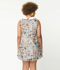 Flintstones X Smak Parlour Flintstones Character Print Mini Dress Clothing