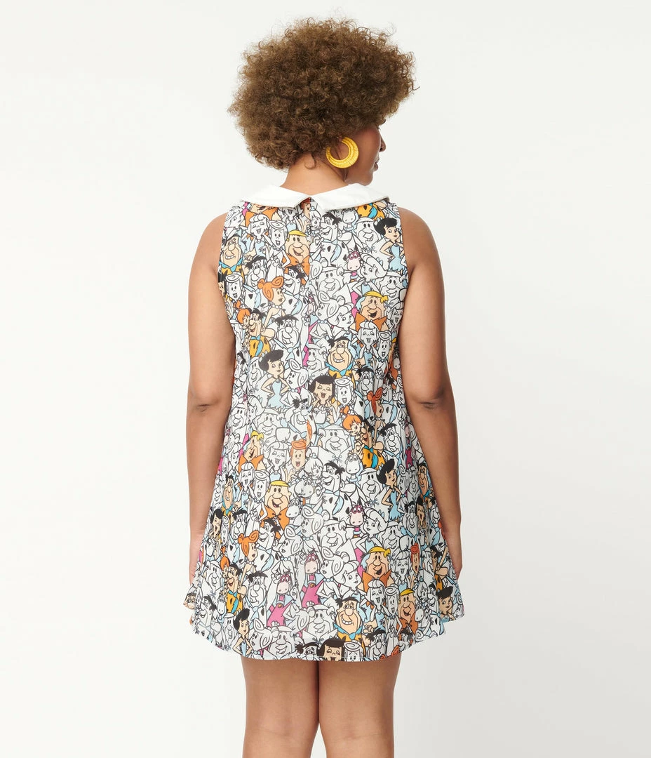 Flintstones X Smak Parlour Flintstones Character Print Mini Dress Clothing