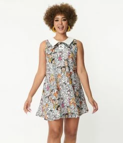 Flintstones X Smak Parlour Flintstones Character Print Mini Dress Clothing