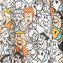 Flintstones X Smak Parlour Flintstones Character Print Mini Dress Clothing