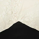 Unique Vintage Ivory Lace & Black Wiggle Dress New Arrivals!