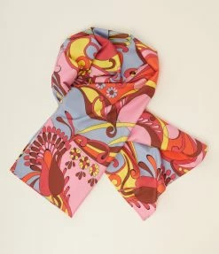 Smak Parlour Multicolor Summer Paisley Long Hair Scarf