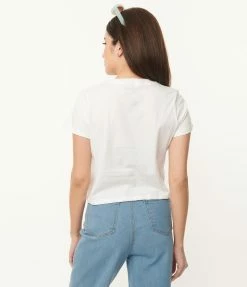 Strawberry Shortcake X Unique Vintage Rainbow Graphic Crop Tee