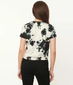 DC Comics X Unique Vintage Harley Quinn Tie Dye Crop Tee Fan Flair