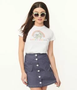 My Little Pony X Unique Vintage Lucky Charm Womens Graphic Tee Fan Flair