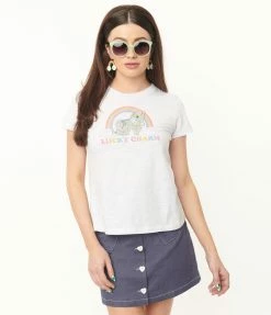 My Little Pony X Unique Vintage Lucky Charm Womens Graphic Tee Fan Flair